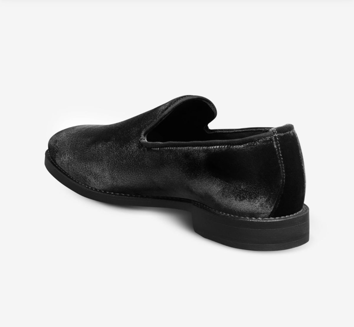 ALLEN EDMONDS Black Leather Fringe Slip-on Loafers 10.5 C Narrow Allen Edmonds Nashua Loafers Men main image 2