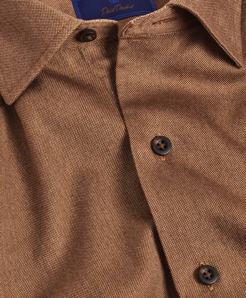 David Donahue Rust Tonal Print Sport Shirt – Franco's Fine Clothier