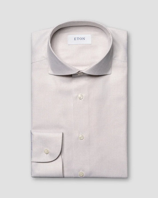 Eton Semi Solid Fine Twill Shirt