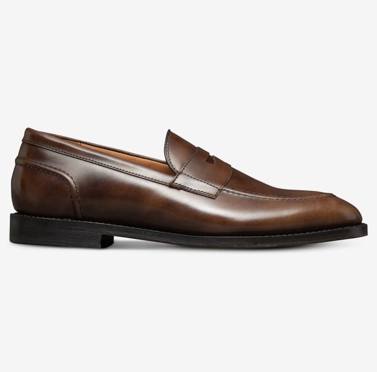 Allen Edmonds Randolph Men\'s Size 9.5 D Penny Loafer Brown Leather Allen Edmonds Randolph Penny Loafer Coffee Brown Calfskin  main image 3