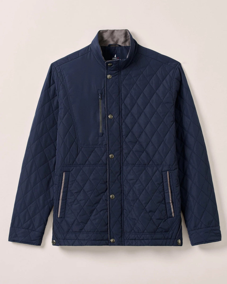 Johnnie-O Juno Quilted Snap Jacket (Navy) – Franco's Fine Clothier