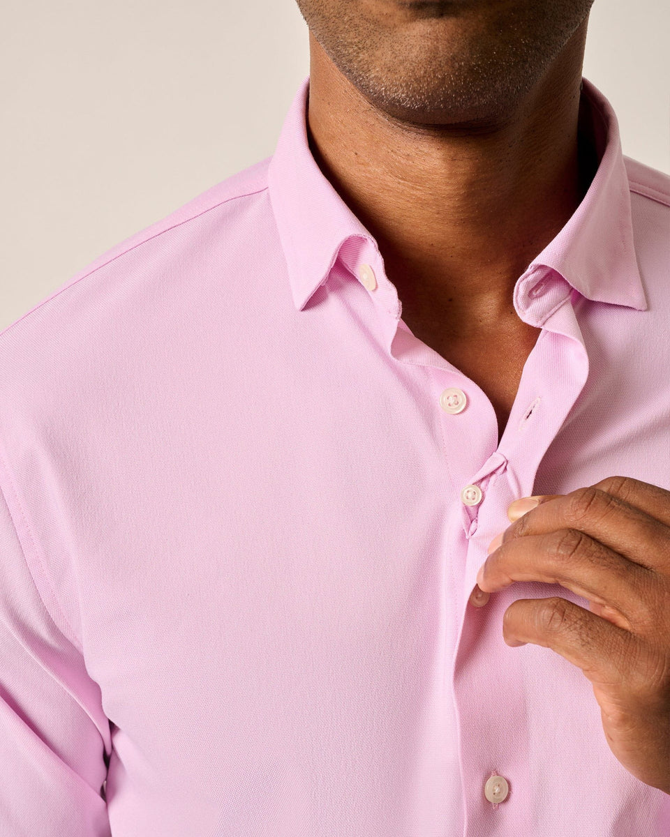 Johnnie-O Travis Performance Oxford Shirt (Porto Pink) – Franco's