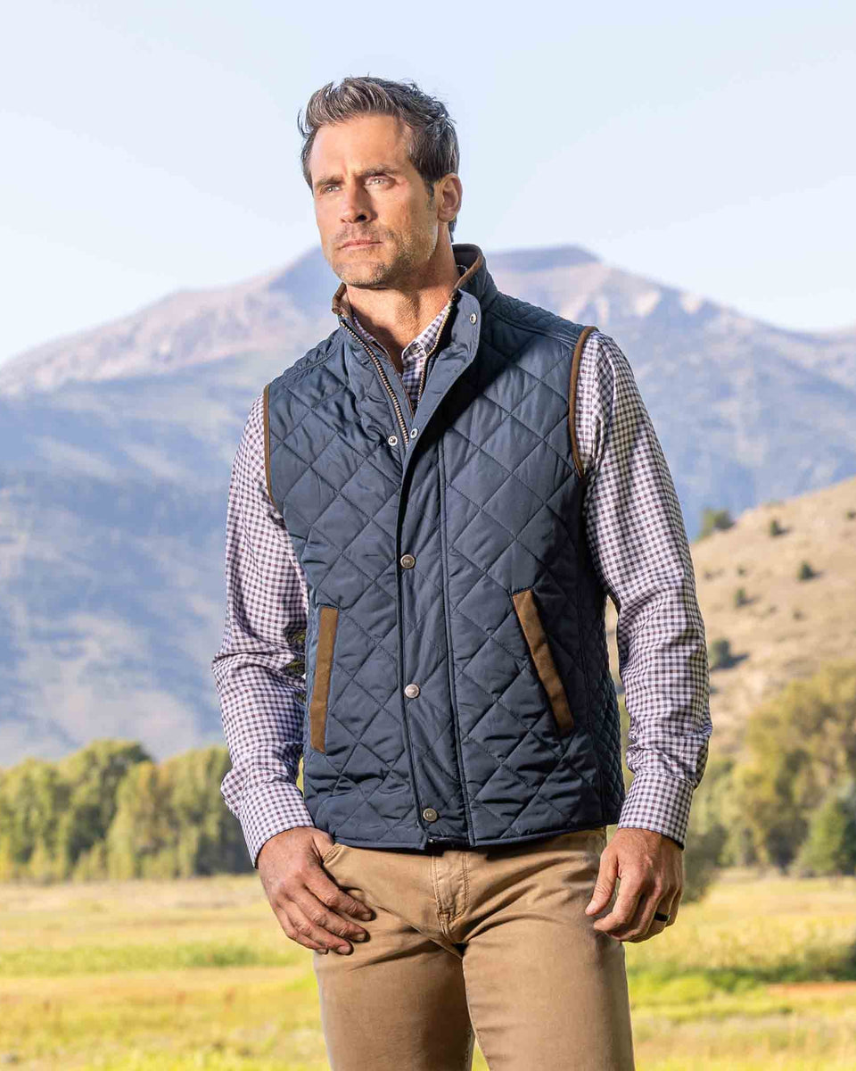 Madison Creek Greenville Quilted Nylon Vest (Navy) – Franco's Fine