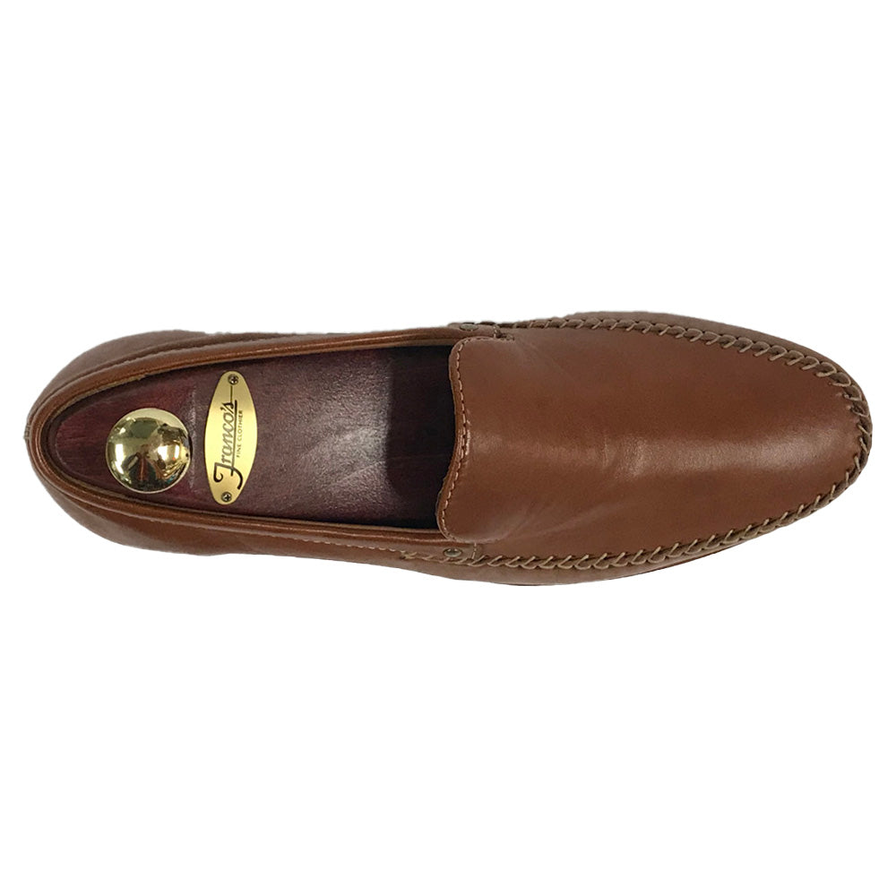 Johnston & Murphy -Men’s Brown genuine Leather Loafers slip on Dress shoes SZ 11 Johnston & Murphy Seth | Cognac – Franco main image 3