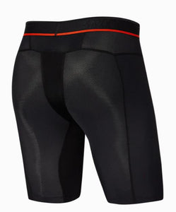 Mens black underwear with red stripe along waistline