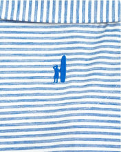 Johnnie-O -Seymour Striped Polo | Blue & White