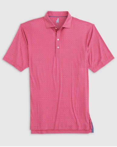 Johnnie-O Gallo printed Polo - Pink