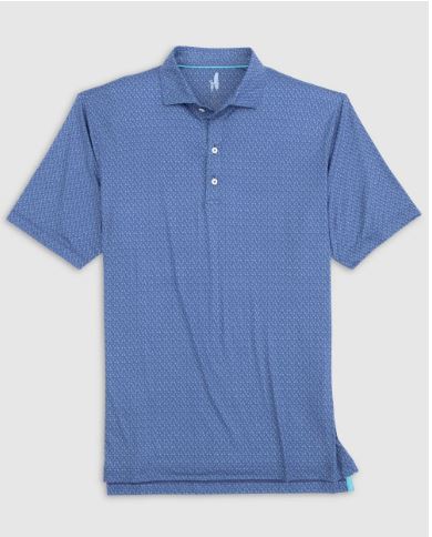 Johnnie-O Gallo printed Polo - Navy