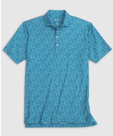 Johnnie-O Bali Printed Polo | Teal