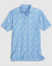 Johnnie-O Tuck Printed Polo - Light Blue