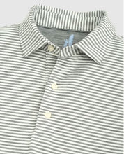 Johnnie-O Seymour Striped Polo | Black & White