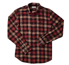 Tom Beckbe Wrights Twill Shirt | Bordeaux Plaid