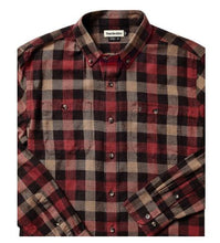 Tom Beckbe Wrights Twill Shirt | Bordeaux Plaid