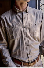 Tom Beckbe Brushed Cotton Twill Shirt | Tan