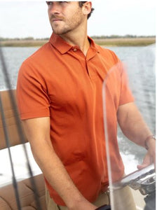 Tom Beckbe Coastal Polo Shirt | Clay