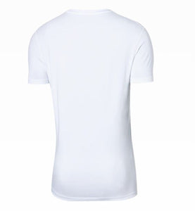 back of mens white tee shirt