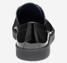 Johnston & Murphy Bolivar Plain Toe Sneaker (Black Italian Patent Le