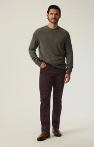 34 HERITAGE Charisma Twill Straight Leg Pant (Burgundy)