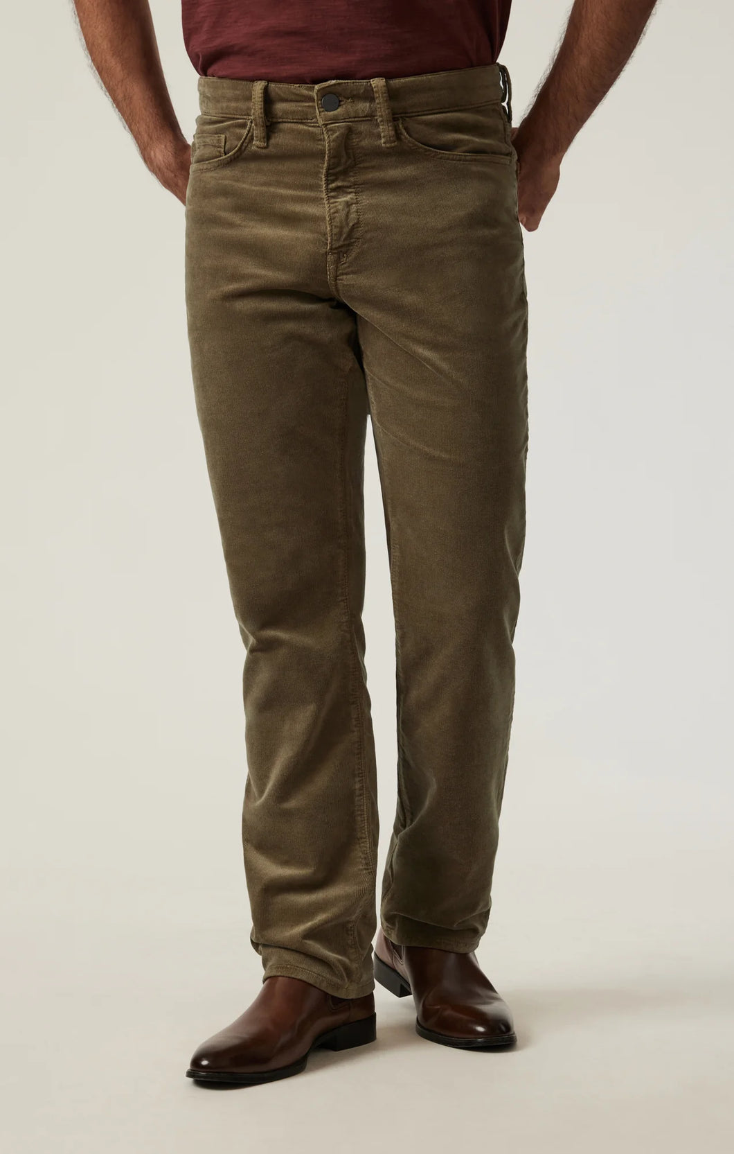 34 HERITAGE Charisma Straight Leg Corduroy Pant (Tobacco)