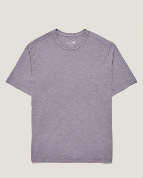 34 HERITAGE Slub Crew Neck T-shirt (Lilac Dust)