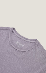 34 HERITAGE Slub Crew Neck T-shirt (Lilac Dust)