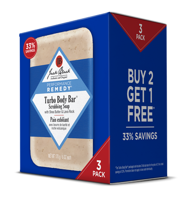 JACK BLACK Turbo Body Bar Scrubbing Soap (Pack of 3)