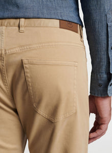 Peter Millar Ultimate Sateen Five-Pocket Pant | Beige