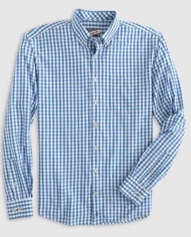 Johnnie-O Abner Hangin’ Out Button Up Shirt - Blue