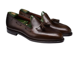 Brown tassel loafer