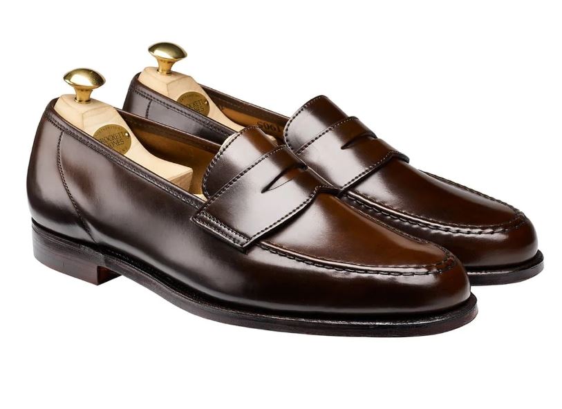 Penny loafer made of dark brown Scotch Grain calfskin - hand-polished –  Michael Jondral