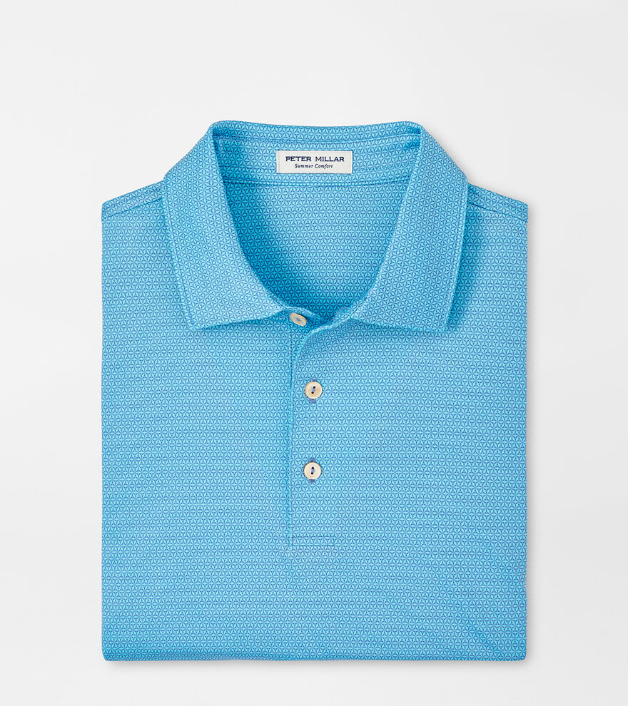 Peter Millar Rizzo Performance Jersey Polo | Blue