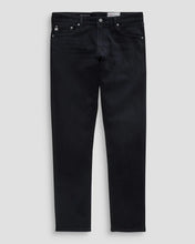 Black slim-fit jeans shown flat against a light gray background.