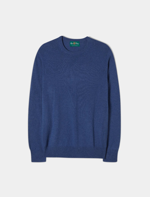 Alan Paine Melfort Cashmere Jumper (Denim Blue)
