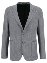 Gray blazer on a white background