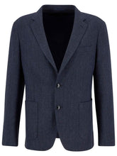 Barbour Sutherland Herringbone Blazer (Navy)