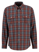 Barbour Saldon Thermo-Weave Checked Shirt (Brick)