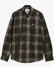 olive plaid corduroy shirt by Barbour