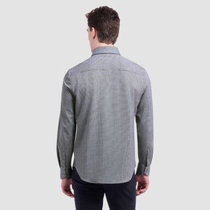 Bugatchi Devon Houndstooth Shirt (Black)