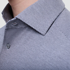 Bugatchi Devon Houndstooth Shirt (Black)