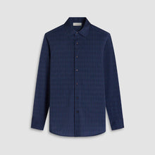 Bugatchi James Tech Check Shirt (Eggplant)