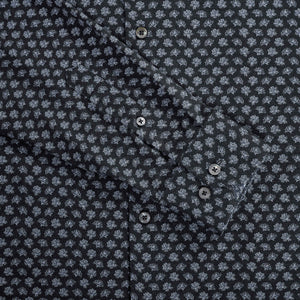 Bugatchi Jimmy Double Sided Floral Shirt (Anthracite)