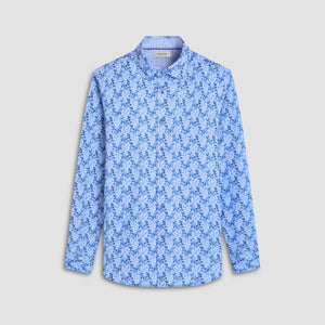 Bugatchi Jimmy Double-Sided Leaf & Diamond OoohCotton® Shirt
