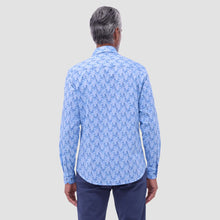 Bugatchi Jimmy Double-Sided Leaf & Diamond OoohCotton® Shirt