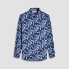 Bugatchi Julian Abstract Shirt (Cobalt)