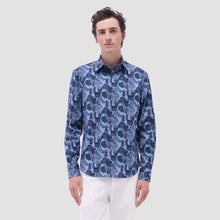 Bugatchi Julian Abstract Shirt (Cobalt)