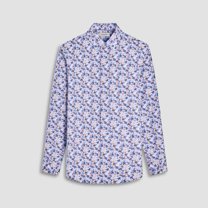 Bugatchi Julian Floral Shirt (Tan)