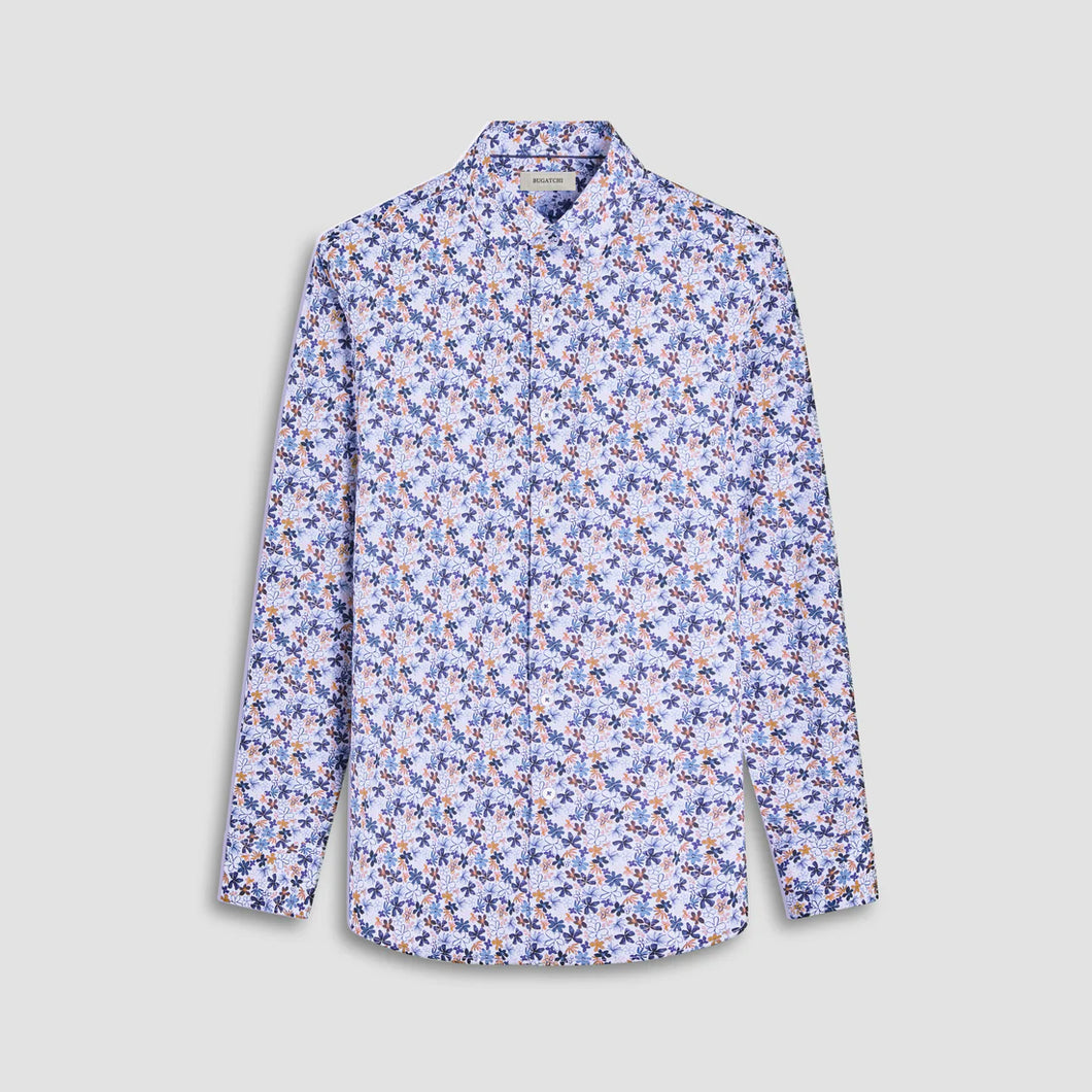 Bugatchi Julian Floral Shirt (Tan)