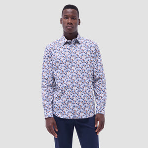 Bugatchi Julian Floral Shirt (Tan)