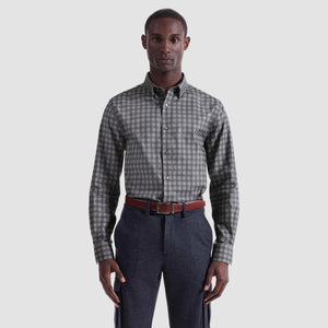 Bugatchi Karl Gingham Shirt (Walnut)
