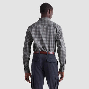 Bugatchi Karl Gingham Shirt (Walnut)